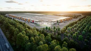 Das Tesla-Werk in Grünheide: Vorzeigefabrik und Streitobjekt. (Bild: Tesla)