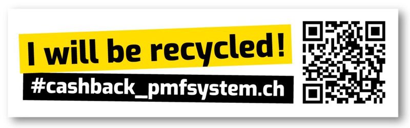 Un produit recyclable via l'action cashback. (Source : PMF System)