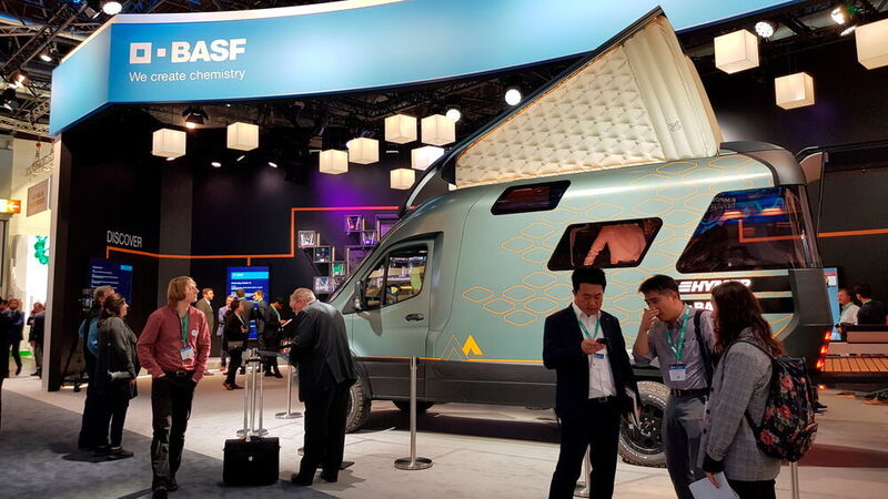 Das von BASF und Hymer gemeinsam entwickelte Konzept-Fahrzeug 