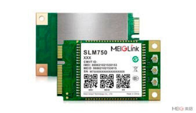 Die von MeiG Smart Technology Co. Ltd. entwickelten M2M-Module der SLM750-Serie decken die Netze der wichtigsten Betreiber der Welt ab. Das Modul liefert Datenraten von maximal 150 Mbps-DL und 50 Mbps-UL in LTE-Netzwerken und ist rückwärtskompatibel mit 2G und 3G, um sicherzustellen, dass die Netzwerkkommunikation auch in abgelegenen Gebieten funktioniert. Die Rx-Diversity und MIMO-Technologie verbessert die Kommunikationsqualität und optimiert die Datenübertragungsrate; eine hochempfindliche GNSS-Funktion ist ebenfalls vorhanden. (Halle 3 / 3-525) (Bild: MeiG)
