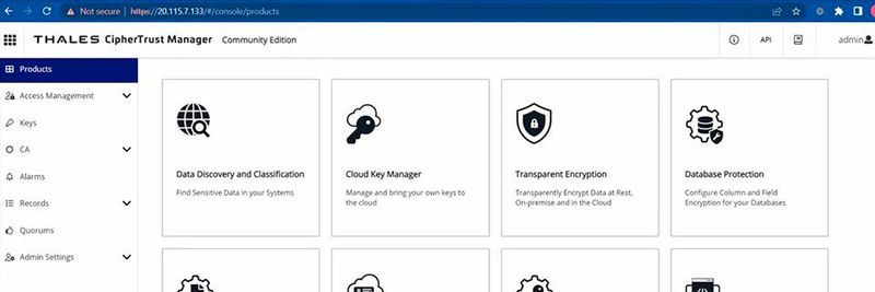 Der CipherTrust Manager ist Teil der CipherTrust Platform Community Edition von Thales. Der CipherTrust Manager ist Teil der CipherTrust Platform Community Edition von Thales.