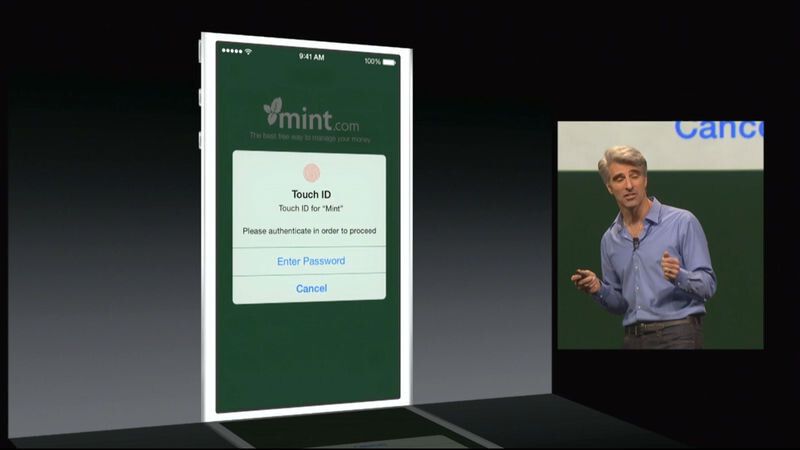 Drittanbieter-Apps können zwar die Touch ID-Funktion nutzen, erhalten aber keinen Zugriff auf die eigentlichen Fingerabdruckdaten... (Bild: Apple)