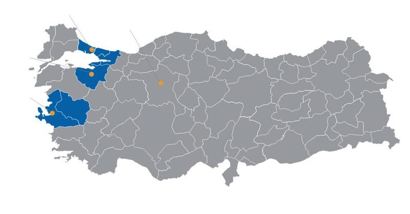Fig. 1: Political map of Turkey. The Turkish tool and die industry centers in the Marmara region, in the greater area of Istanbul, Bursa and Izmir and works primarily for the domestic producing industry. It is an interesting alternative to procurement in Asia for less complex tools and an extended workbench. (WBA)