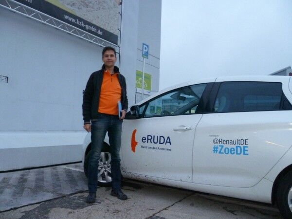 Rein elektrisch unterwegs: Werner Hillebrand-Hansen fuhr 1375 km in 2 Tagen von München nach Barcelona mit dem Renault ZOE (Bild: eRUDA.de)