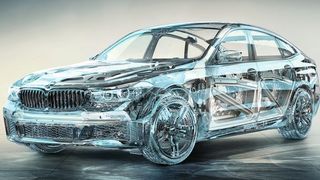 Der BMW 6er GT ist im Vergleich zum Vorgängermodell um durchschnittlich 150 Kilogramm leichter; davon entfallen alleine 44 Kilogramm auf die Karosserie. (BMW)