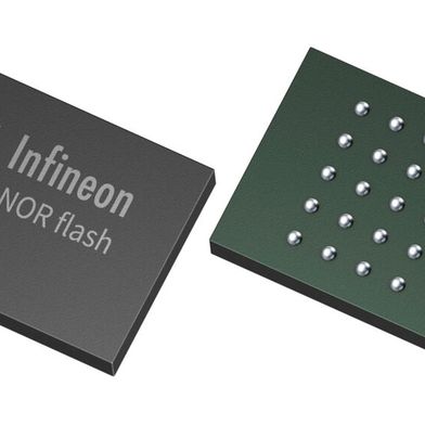 Der 512-Mb-QSPI-NOR-Flash-Speicher von Infineon speichert die Firmware und den Boot-Code, die für KI-gestützte Funktionen auf SoC-Ebene erforderlich sind, wie Sprachassistenten, DMS und Umgebungswahrnehmung. (Bild: Infineon Technologies)