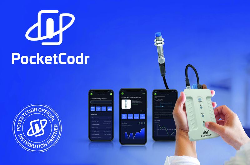 Mit dem Programmier-Tool PocketCodr lassen sich die Smart-Sensoren schnell und ohne Vorkenntnisse konfigurieren. (Bild: Contrinex Sensor GmbH)