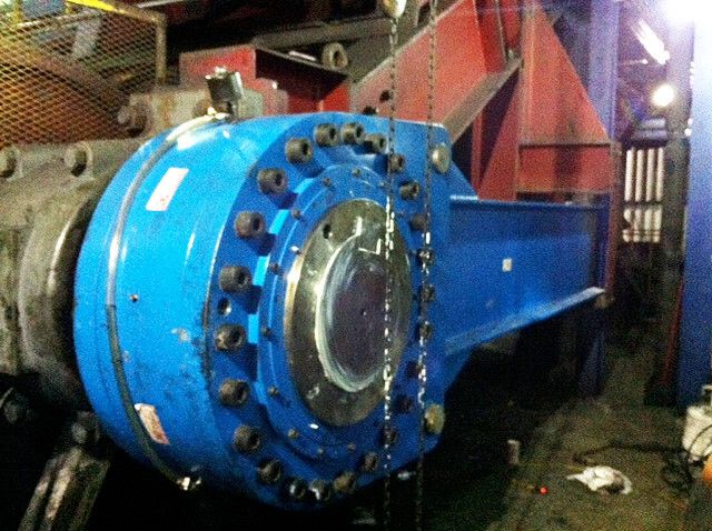 Rücklaufsperre FRHD 1700 LX an Schrägföderband (Bild: Ringspann)