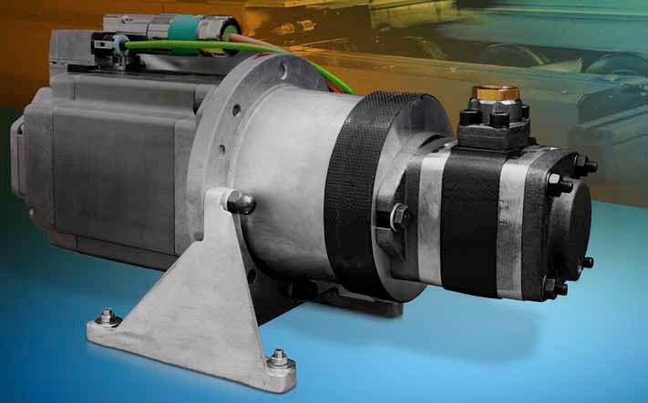 With the Sinamics servo pump, the Siemens Drive Technologies Division offers an energysaving solution for hydraulic applications. (Picture: Siemens)