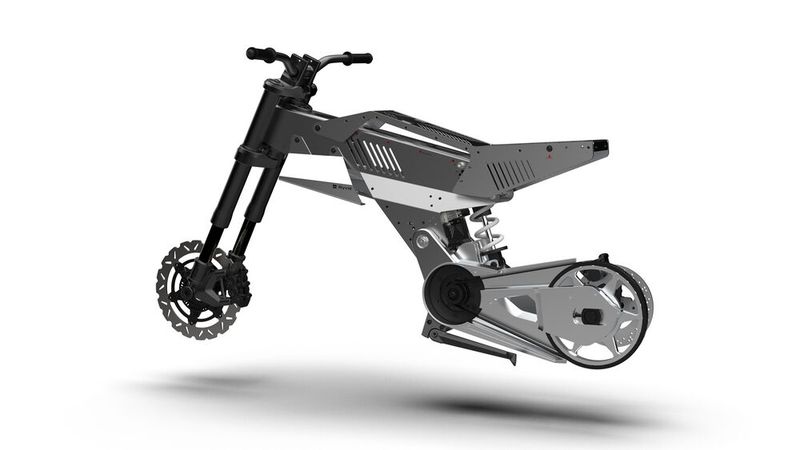 Ungewöhnlich ist die Konstruktion des Rahmens. (Bild: Ryvid)