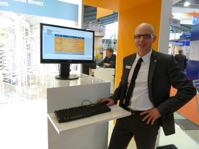 Thomas Preller, Leiter Logistik-IT bei Dematic, stellte mit Ecodrive eine SAP-integrierte Software vor, die unter anderem Energiekosten sparen hilft. (Archiv: Vogel Business Media)