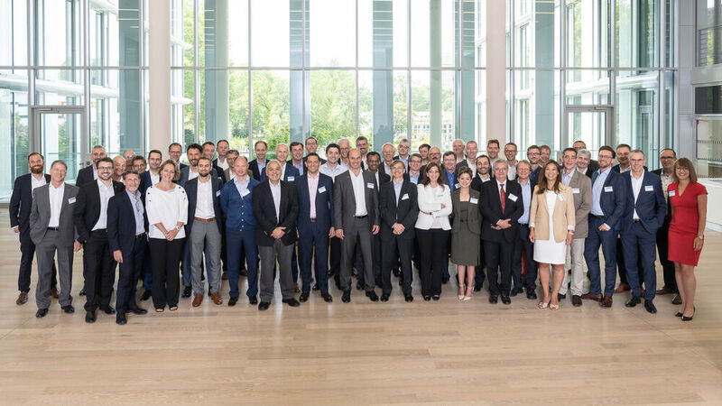 Vertreter von 20 internationalen Chemie-Unternehmen trafen sich zu einem Klimaschutz-Workshop bei BASF in Ludwigshafen. (BASF)