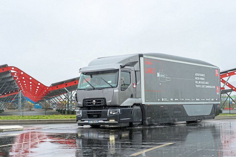 Renault Trucks hat mit seinem „Urban Lab 2“ genannten Forschungs-Lkw einen Minderverbrauch von 12,8 Prozent erreicht – verglichen mit einem Serienfahrzeug. (Renault Trucks)