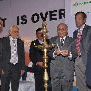 The lighting of the lamp ceremony at the opening of Plastinida