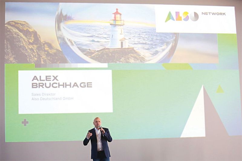 Alexander Bruchhage, Director Commercial Sales bei Also, eröffnet Tag 2 des ANW-Events. (Bild: Also)
