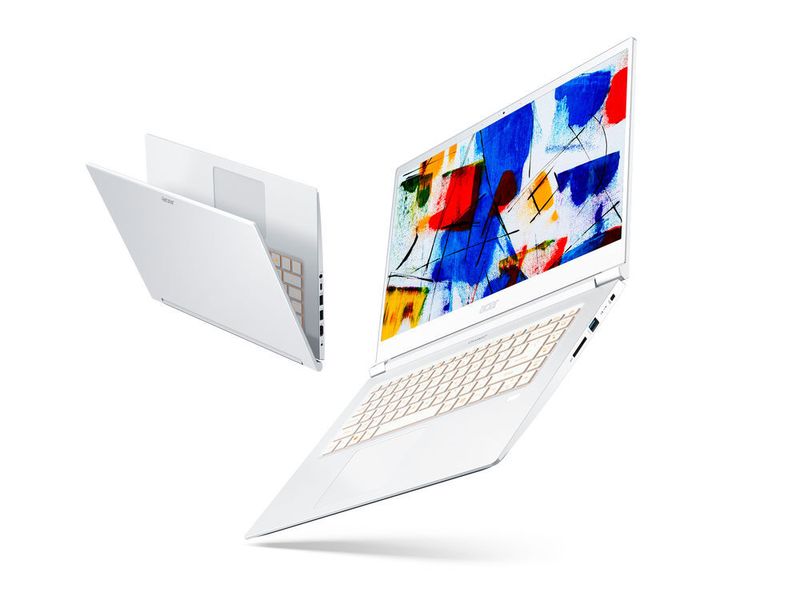 Das ConceptD 5 mit 4K-Display kombiniert eine Intel Core-Prozessor der achten Generation mit einer AMD Radeon RX Vega M GL als zusätzlicher GPU.  (Acer)