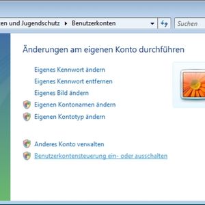 Der Benutzerkontenschutz lässt sich mit etwas Mühe auch über die Systemsteuerung abschalten.