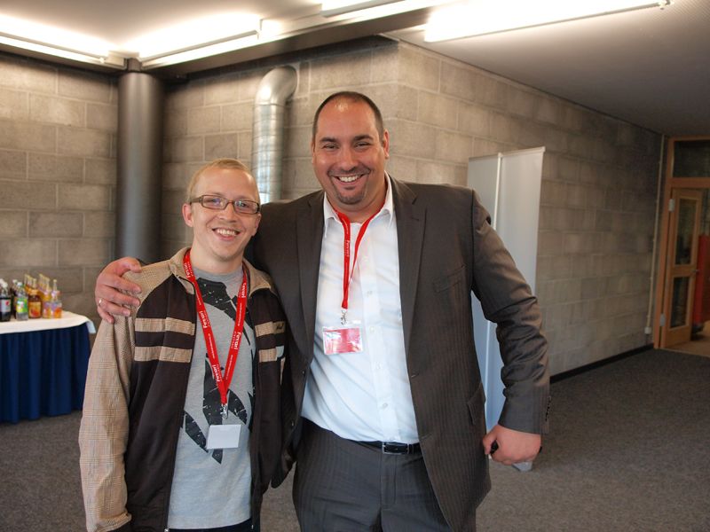 Bernhard Lang (EDV-BV) und Robert Berger (Ferrari Electronic)  (Archiv: Vogel Business Media)