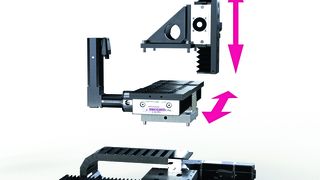 Der AFP-Systembaukasten ist modular aufgebaut und besteht aus Längsachsen, Querachsen, Hubachsen sowie einer Antriebseinheit. (Leantechnik)