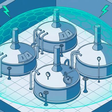 Nach Angriffen auf Lebensmittel- und Getränkeproduktionen, wie Brauerei und Molkerei rückt die IT-Sicherheit immer mehr in den Fokus. Mit dem NIS2-Umsetzungsgesetz und der KRITIS-Registrierungspflicht müssen Betriebe jetzt handeln. (Bild: Gemini / KI-generiert)