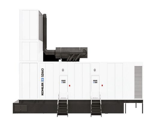 Ein Begehbare Modell von Kohler: Es deckt die Bandbreite von 3680 kWe (50 Hz) bis 4000 kWe (60 Hz) ab. (Bild:  Kohler)