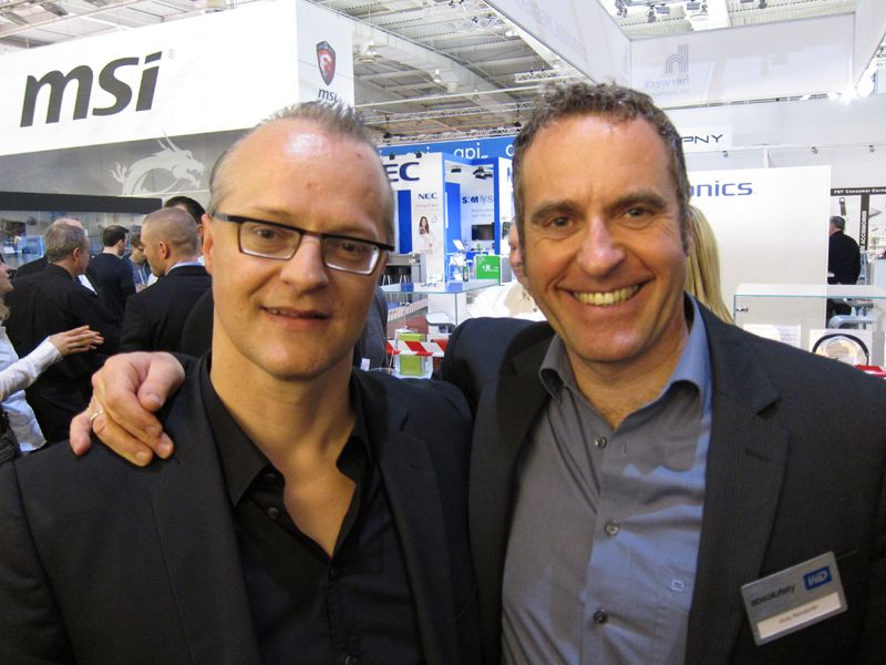 (v. l.) Patrick Matzinger, Littlebit, und Andy Berndorfer, WD (Bild: IT-BUSINESS)