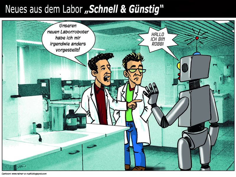 Übersicht unserer Bildergalerien (Comic: www.rainer-e-ruehl.blogspot.com) (Bild: LABORPRAXIS/Rühl)