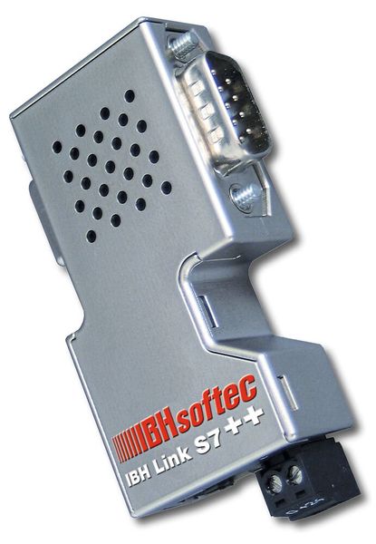 Als kostengünstige Alternative zu herkömmlichen PC-SPS-Verbindungen stellt IBHsoftec den IBH Link S7++ zur Antriebskonfiguration, zur Kommunikation zwischen PC und Siemens Steuerungen, Steuerungen untereinander vor.  (Bild: IBH Softec)