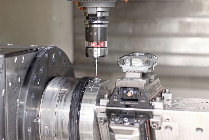 Beide Robodrill-Maschinen sind jeweils mit einem Messtaster vom Typ TC52 LF von Blum ausgestattet.(Bild:  Blum-Novotest)