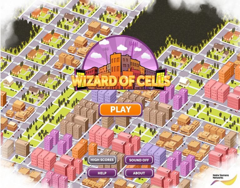 Die Mobilfunkbranche als Browser-Game: Bei Wizard of Cells (http://wizardofcells.nokiasiemensnetworks.com/) von Nokia Siemens Networks wird der Spieler zum Telekommunikationsanbieter. (Nokia Siemens Networks)