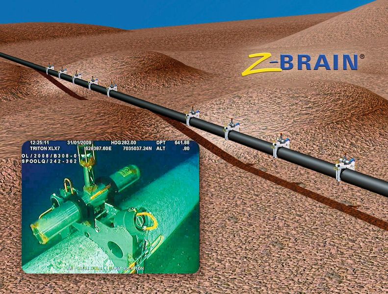 2006, Grenzen verschieben: Geburtsstunde des Eigenprodukts ZBrain, 1000m im Meer aus Pipelineprojekt. (Bild: Schmid Elektronik)