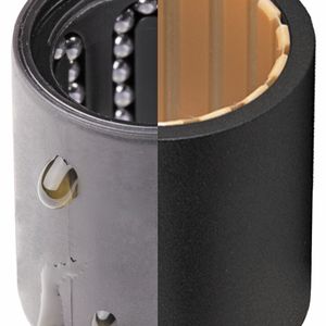 Bild 3: Gleiten statt rollen: Die höhere Kontaktfläche der Kunststoff-Linearlager verteilt die Kraft und lässt den Einsatz ungehärteter Gegenlaufpartner zu.