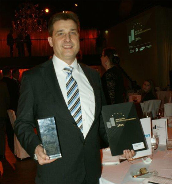 Anton Immerz hat den ersten Preis für die Munters GmbH entgegengenommen.  (Ulrike Ostler)