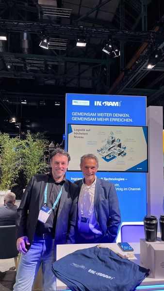 Gemeinsam erfolgreich: Marcellinus Treu (l., Ingram Micro) und Karl Milojkovic (Dell) (Bild: Vogel IT-Medien GmbH)
