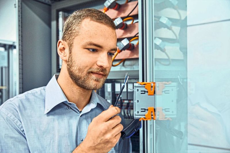 Figure 2: The direct connection of the Rogowski coils saves considerable time in wiring and configuration.