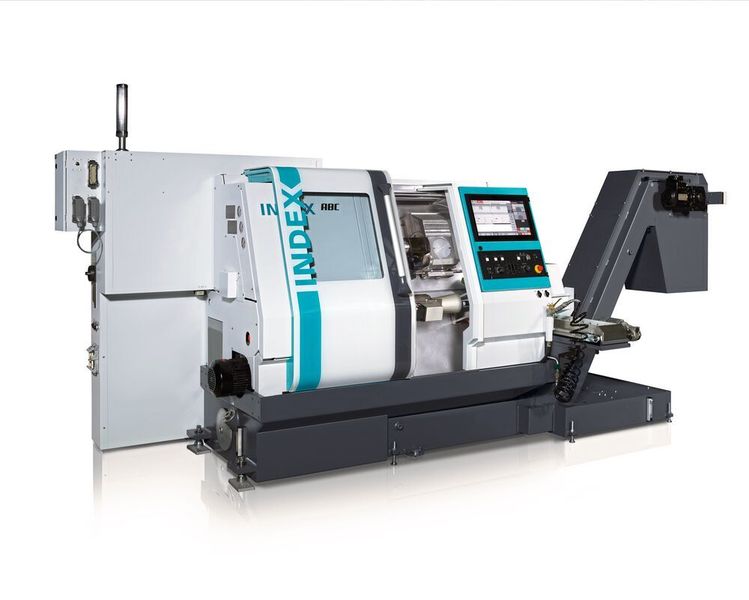 Ein weiteres Highlight auf dem Index Open House 2022 ist die neue Version des erfolgreichen CNC-Drehautomaten ABC, die sich vor allem durch starke Verbesserungen im oberen Revolver auszeichnet.  (Index)