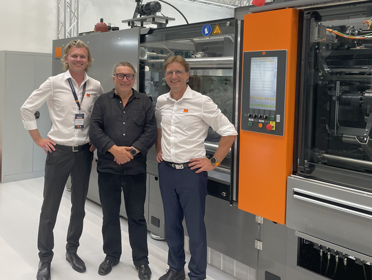 v.l.: Maplan-COO Oswald Steinbauer, Maplan-Eigentümer Philippe Soulier, Maplan-CEO Wolfgang Meyer(Bild:  KGK / K.-D. Block)