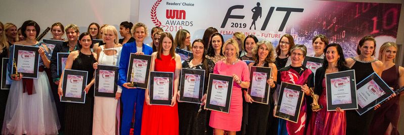 So sehen Sieger aus: die Gewinnerinnen der WIN-Awards 2019(Bild:  www.hamann.photo)