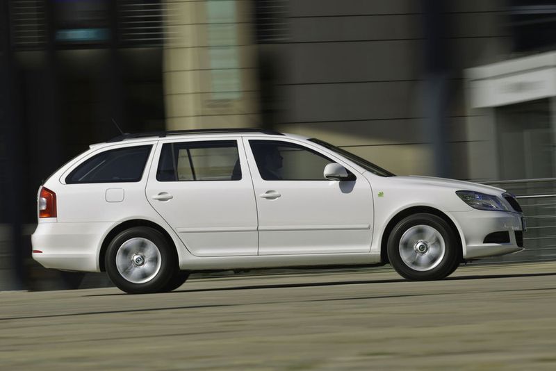 Skoda Octavia 1.6 TDI Greenline Combi aus dem Jahr 2009, Euro 5, NOx-Ausstoß laut UBA: 913 mg/km. (Skoda)