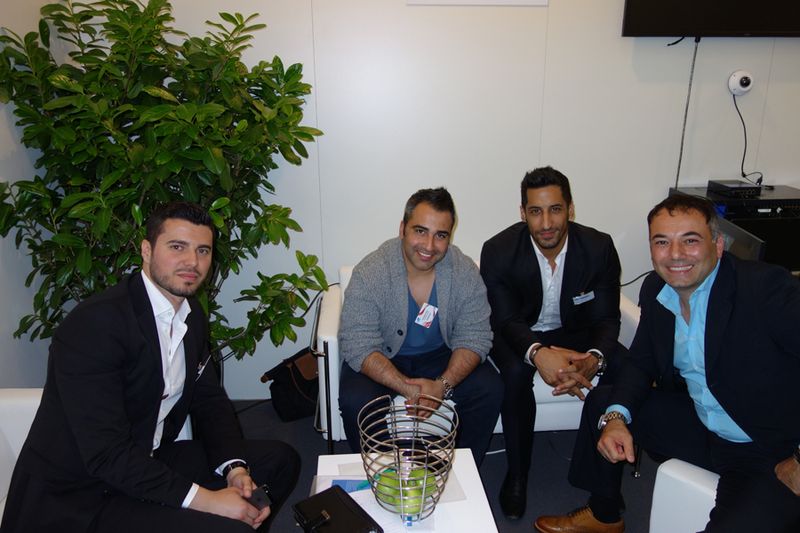 (v. l.) Niyazi Vatansever, Ingram Micro, Giuseppe Rizzo, Software Partner, Nima Keyhani, Ingram Micro, und Dimitri Mechteridis (Bild: IT-BUSINESS)