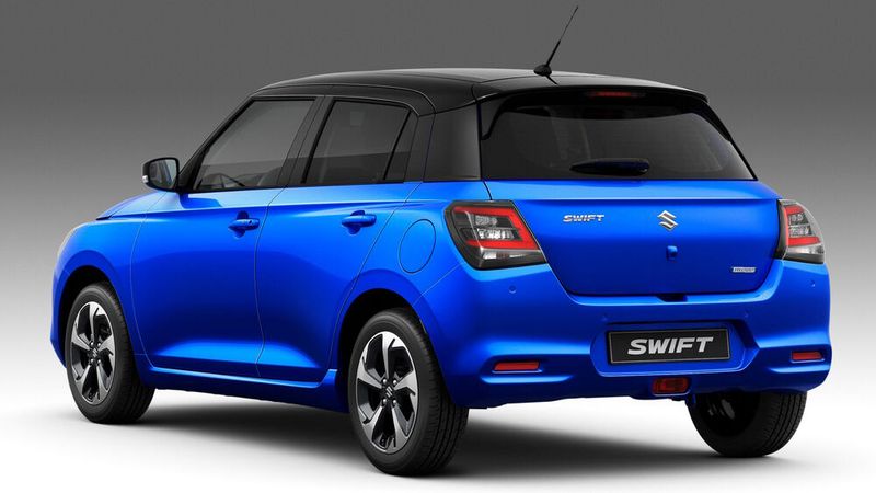 Mittig in der Heckklappe ist der Swift nun mit einer Kamera ausgestattet. (Bild: Suzuki)