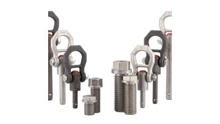 Für jeden Einsatz das passende Tragelement: Die Kugeltragbolzen von Halder werden in zwei Werkstoffvarianten angeboten – beide sind optimal gegen Korrosion geschützt und temperaturbeständig bis zu 250 °C. (Bild: Erwin Halder)