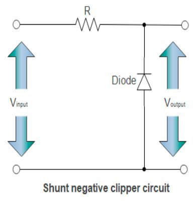 Image ten. Shunt negative clipper circuit.