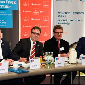 Die Deutsche Messe hatte in den Räumen des VDMA zu Vorpressekonferenz der Leitmesse „Motion, Drive & Automation“ (MDA) geladen.