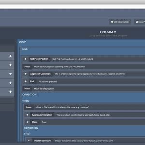 drag&bot ist durch verschiedene Module erweiterbar. Diese bieten zusätzliche Funktionalitäten. Das Modul Force ermöglicht die Automatisierung anspruchsvoller Montagearbeiten mithilfe Kombination mit einem Kraftsensor. Dsa Modul Object Localization hilft dabei, die Lage von Objekten im Arbeitsbereich mithilfe einer Kamera und Computer Vision-Algorithmen (OpenCV) zu bestimmen. (Bild:  drag&bot)