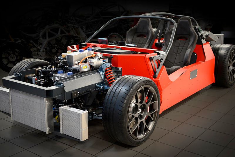 Ariel hat bereits ein Chassis des für 2020 geplanten Hipercar aufgebaut. (Ariel Motor)