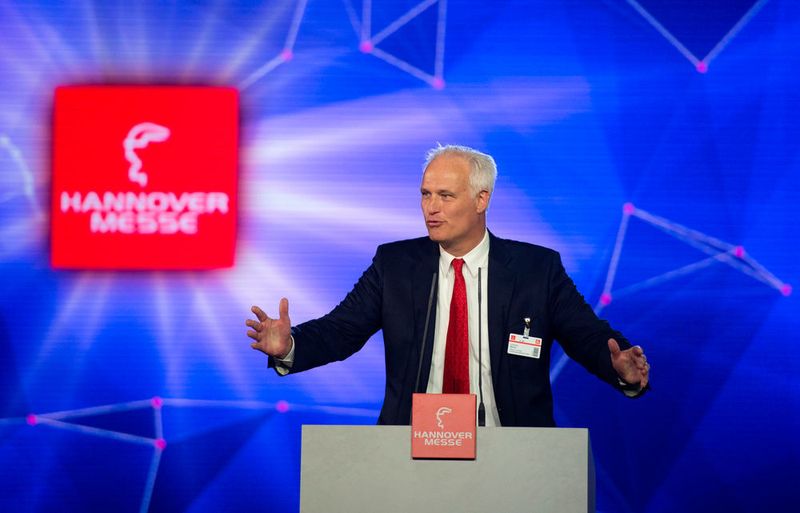 Eröffnung der Hannover Messe 2018 mit Carl Martin Welcker, Präsident des Maschinenbauverbandes VDMA. (Deutsche Messe)