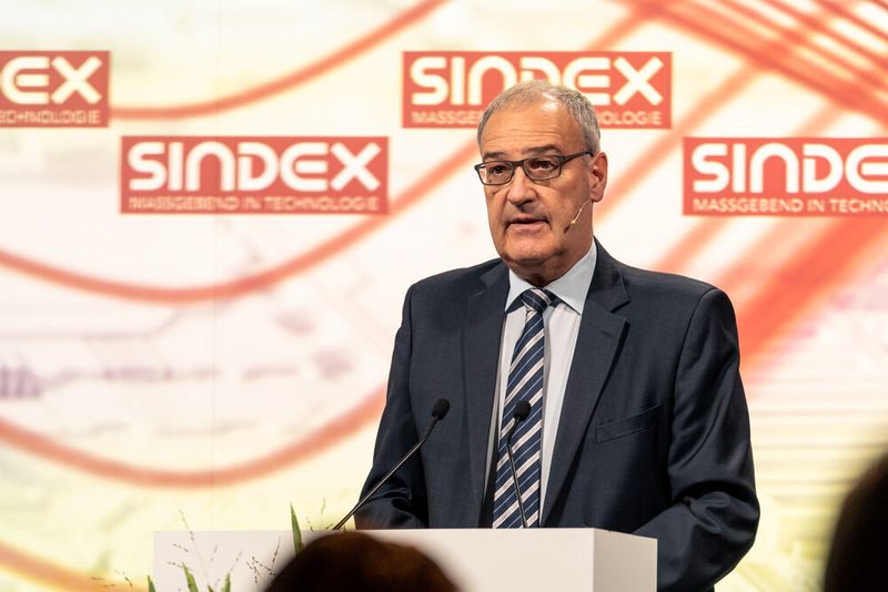 Bundespräsident Guy Parmelin eröffnete die Sindex 2021. (Bernexpo)