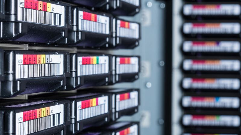 Das Tape stellt als Datenspeicher eine sichere, kostengünstige und nachhaltige Lösung dar – und erlebt deswegen aktuell eine Renaissance.(Bild:  kubais - stock.adobe.com)