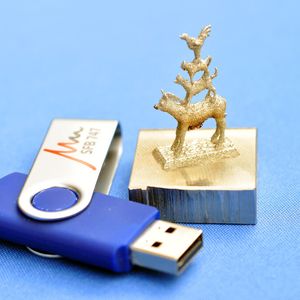 Die Bremer Stadtmusikanten, hergestellt durch SLM (Selective Laser Melting). Mit diesem Verfahren können Umformwerkzeuge maßgeschneidert endformnah generiert werden.